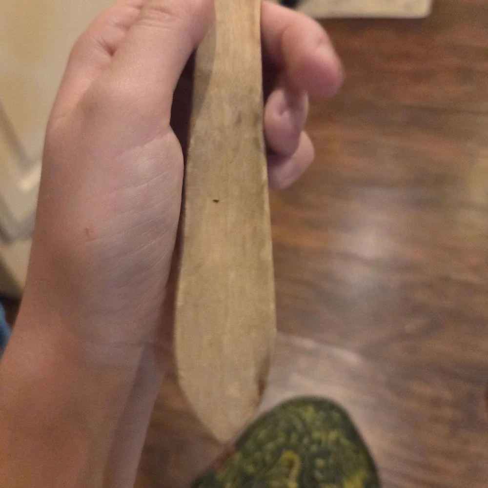 Vintage Wooden Spatula Flat Head Kitchen Utensil Primitive Rustic Farmhouse